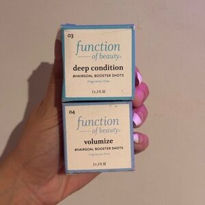 Function of Beauty Volumize Hair Goal Booster Shots

deep conditioning too!